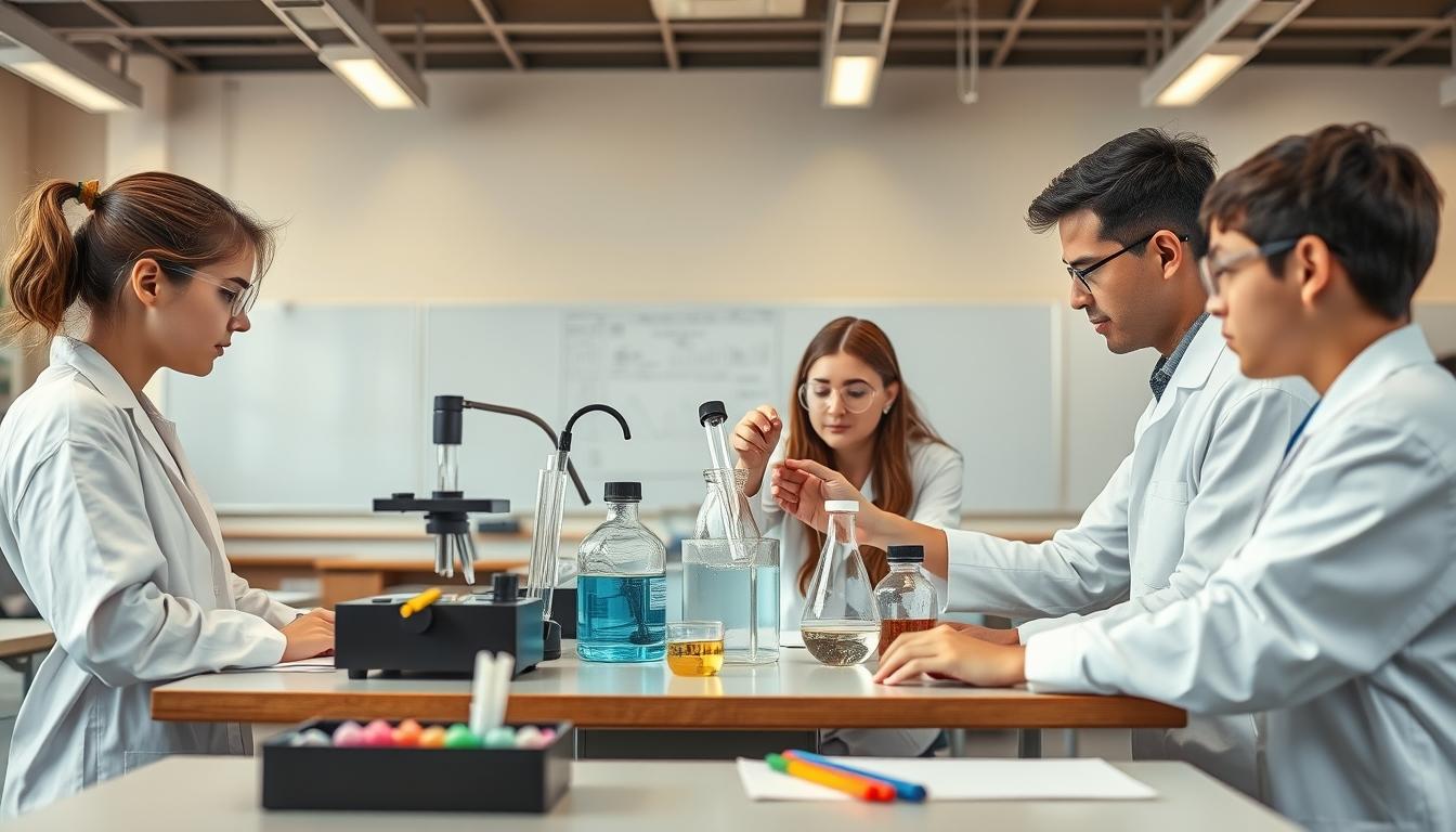Students collaborating in study space