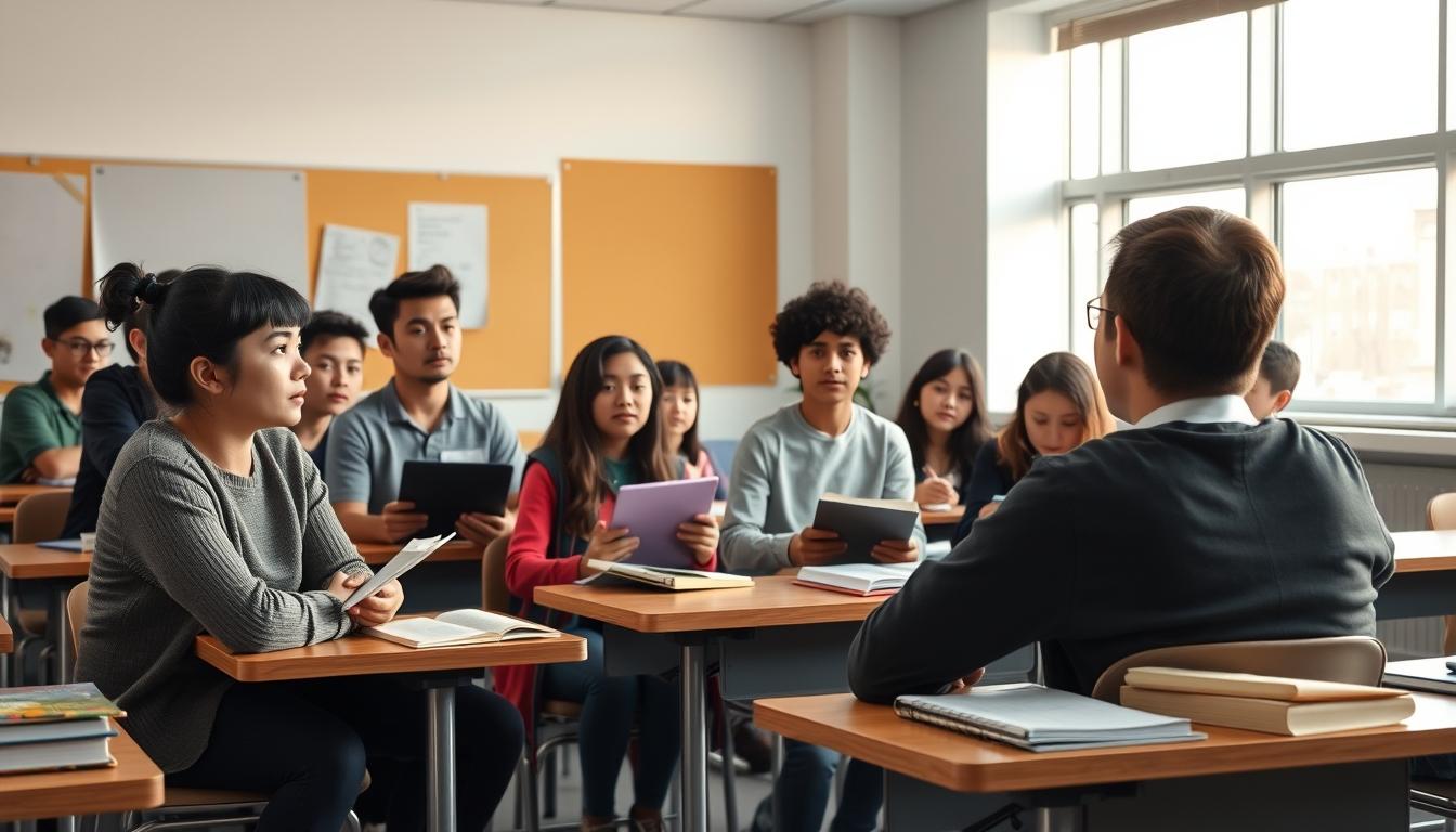 Student using online courses for flexible education